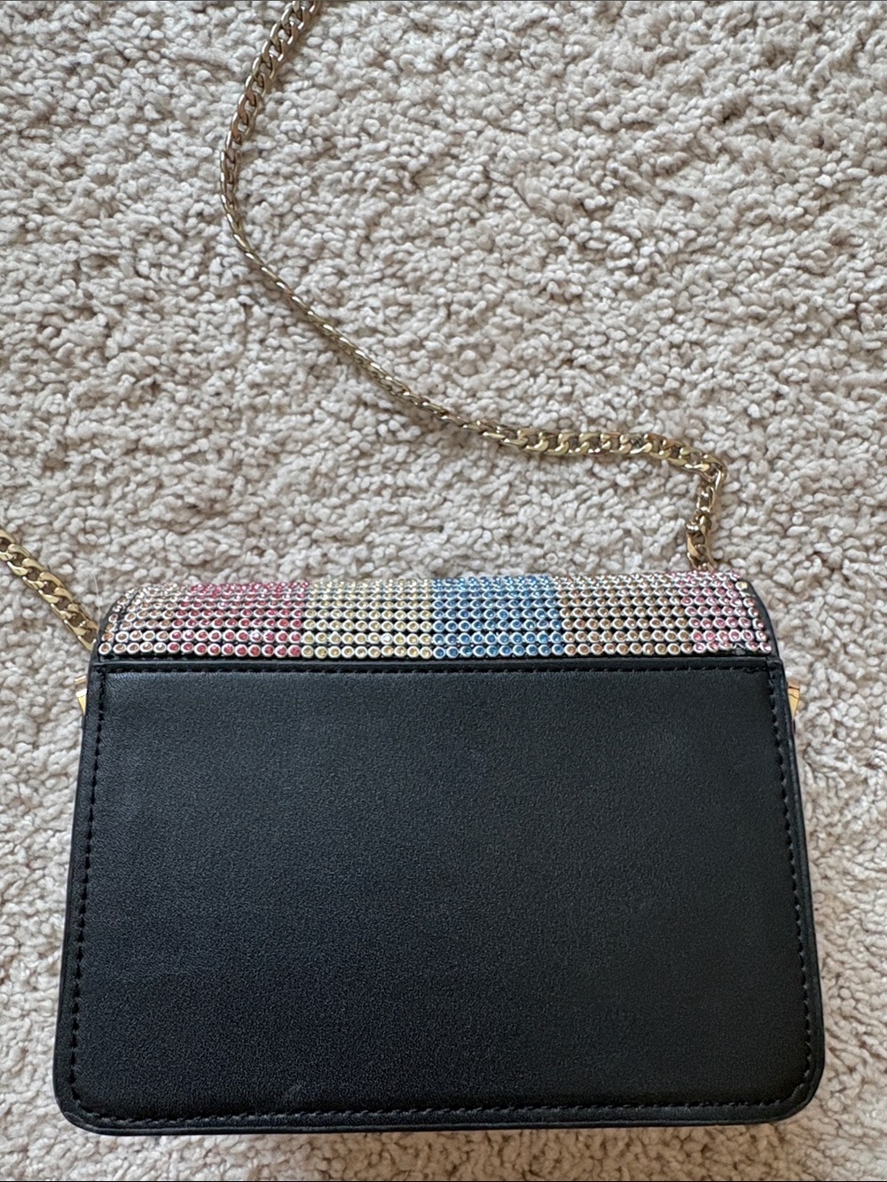 Top shop Multicolor Rhinestone Chain Shoulder Bag - Picture 3 of 4